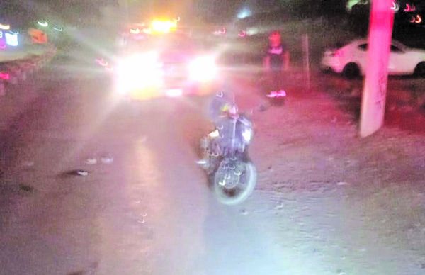 Motociclista se amputa pierna