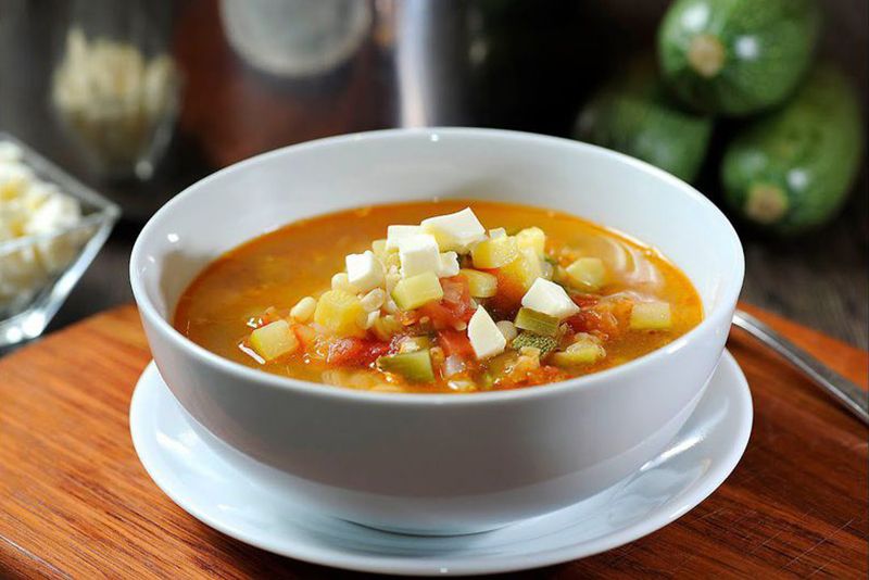 Cocina sopa de hule de Aguascalientes