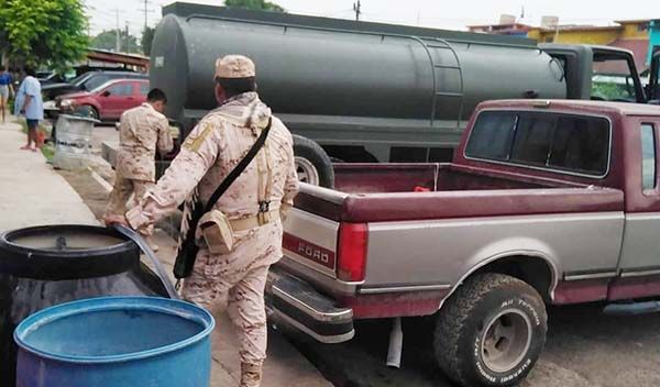 Se suma Ejército a repartición de agua