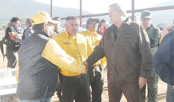 Combaten incendios en la Sierra de Zapalinamé