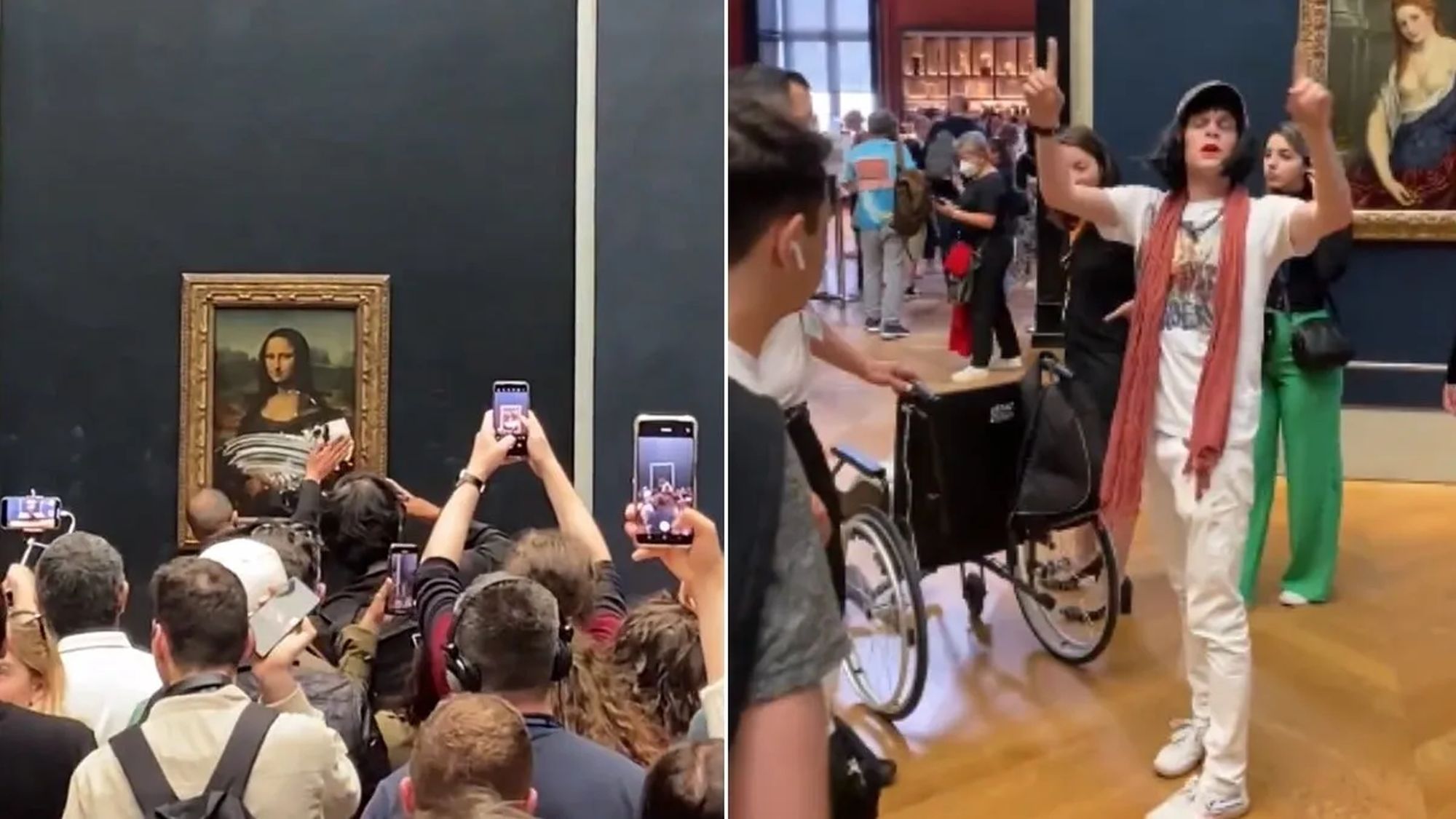 La ‘Gioconda’ en el Louvre recibe pastelazo sin consecuencias
