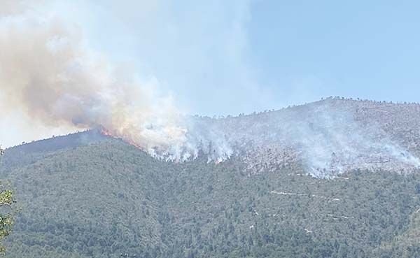 Alerta reactivación del fuego en La Carbonera