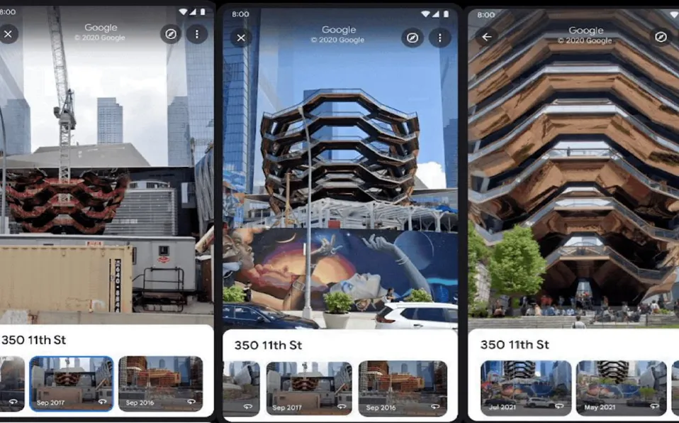 Google Street View añade función de ‘retroceder’ en el tiempo en dispositivos móviles