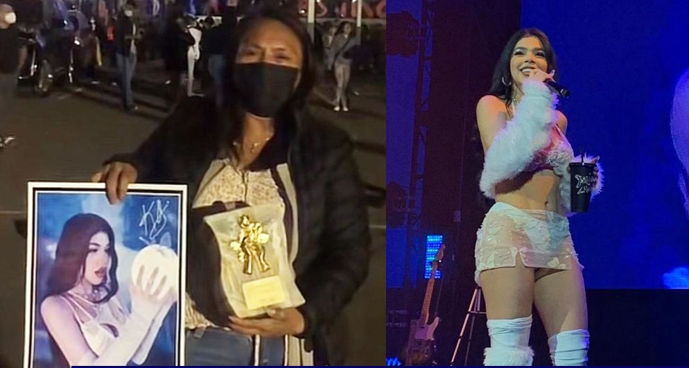 Madre lleva cenizas de su hija a concierto de Kenia Os en Puebla