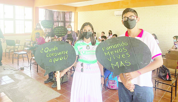 Exhortan a jóvenes a una “Vida sin tabaco”