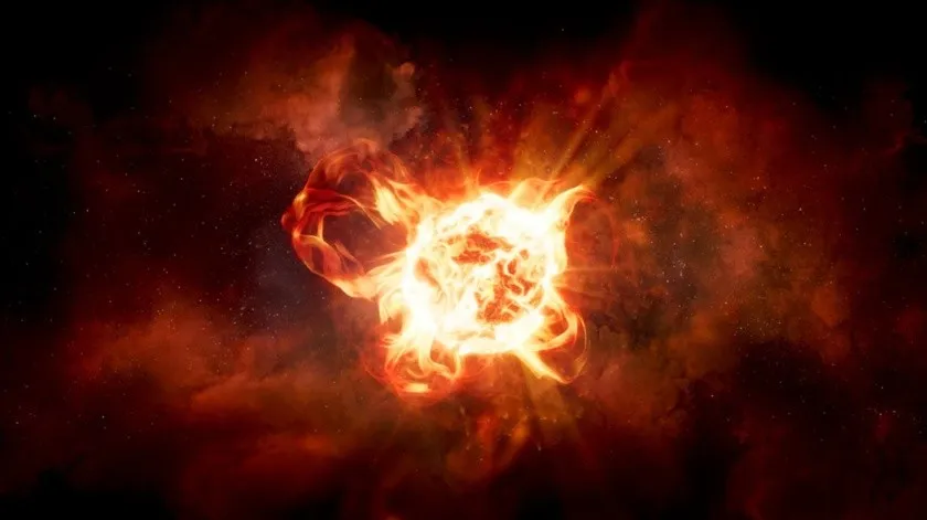 Mapa en 3D da a conocer detalles de la muerte de una estrella hipergigante roja