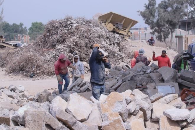 Reúsan balasto de L-12 en presa de Iztapalapa