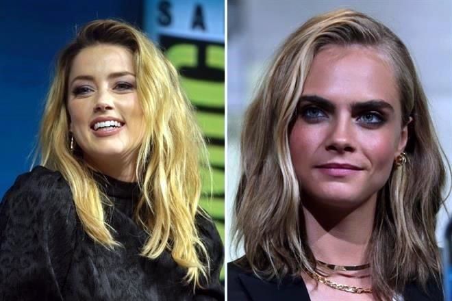 Viralizan fotos de Amber Heard ¡besando a Cara Delevingne!