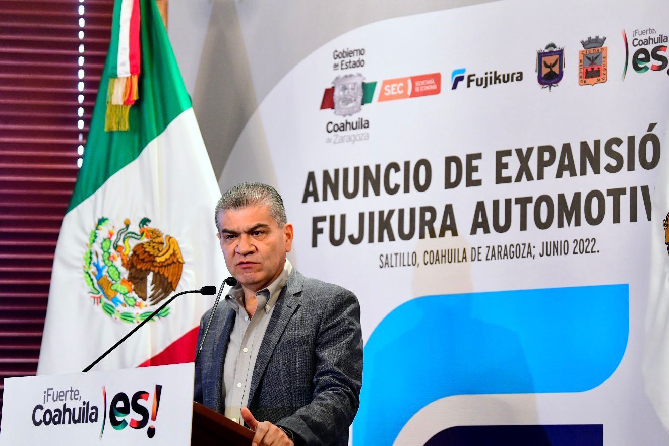 ANUNCIA MIGUEL RIQUELME 4 MIL 257 NUEVOS EMPLEOS PARA PIEDRAS NEGRAS Y MÙZQUIZ CON LA EXPANSIÓN DE LA EMPRESA JAPONESA FUJIKURA