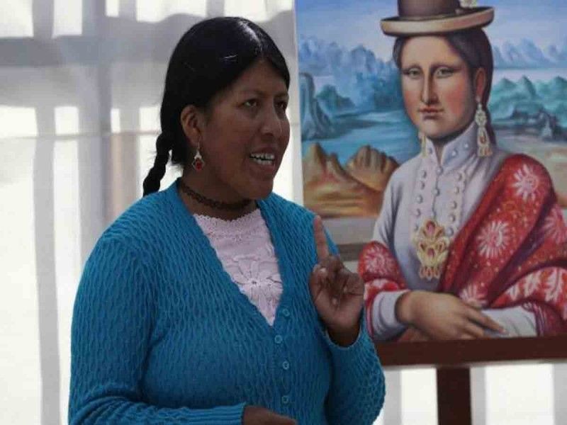 Cholita Mona Lisa: artista boliviana hace nueva versión de ‘La Gioconda’