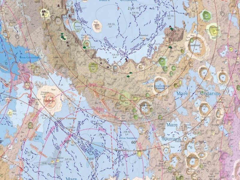 Presentan el más detallado mapa de la Luna, ¿veías un conejo?