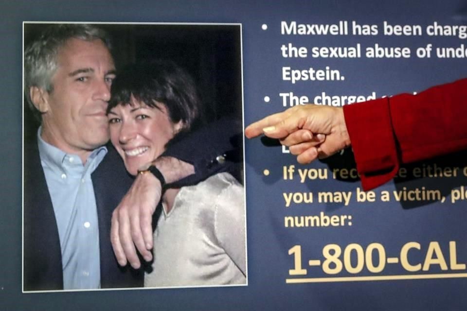 Pasará pareja de Jeffrey Epstein 20 años en la cárcel