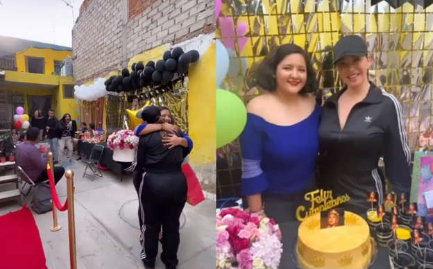Fan realiza fiesta con temática de Chiquis Rivera y la cantante apareció de sorpresa