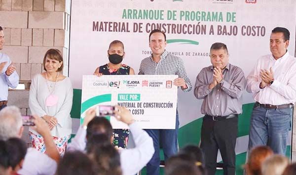 Arranca programa de material a bajo costo