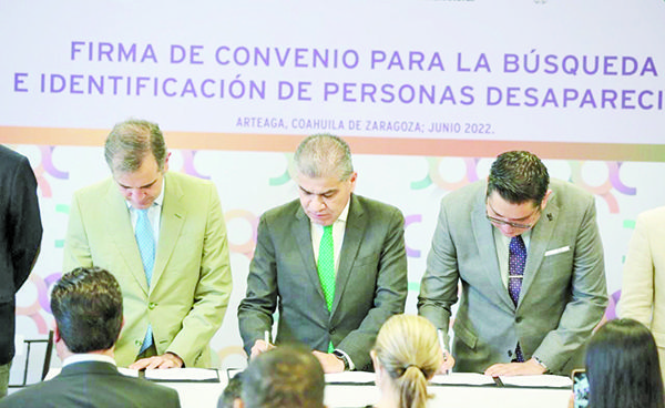 Firman convenio para búsqueda de personas