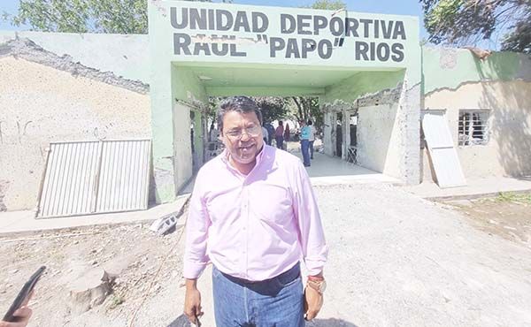 Unidad deportiva con 60% de avance
