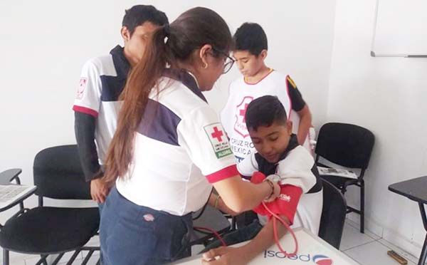 Retoma Cruz Roja taller “Juventinos”
