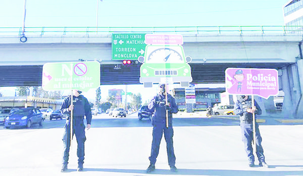 Trabaja Policía de Saltillo en prevención del delito