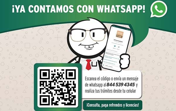 Invita Administración Fiscal al uso de WhatsApp para trámites