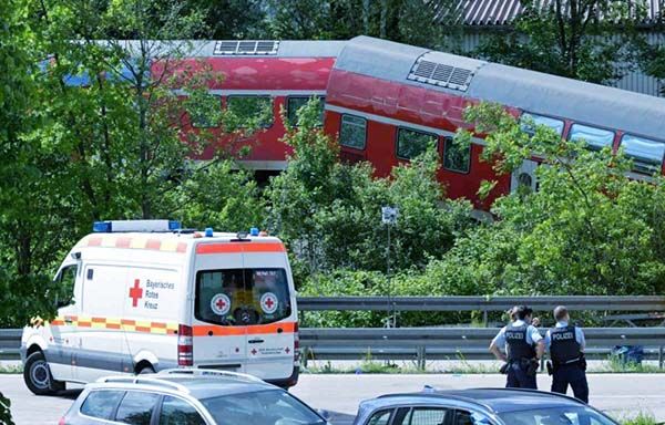 Accidente de tren en Alemania deja 5 muertos