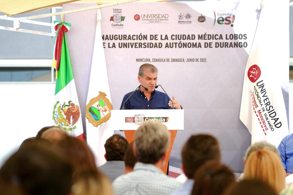 ENTREGA MARS OBRAS VIALES POR 17.4 MDP EN SAN BUENAVENTURA E INAUGURA UNIVERSIDAD DE MEDICINA EN MONCLOVA