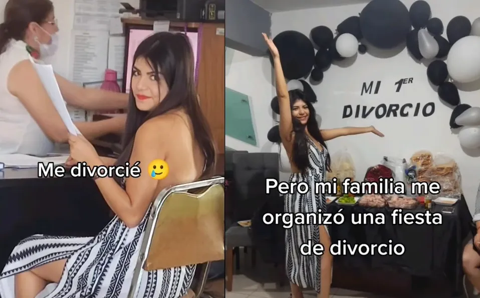 Familia le organiza fiesta luego de divorciarse; video se vuelve viral