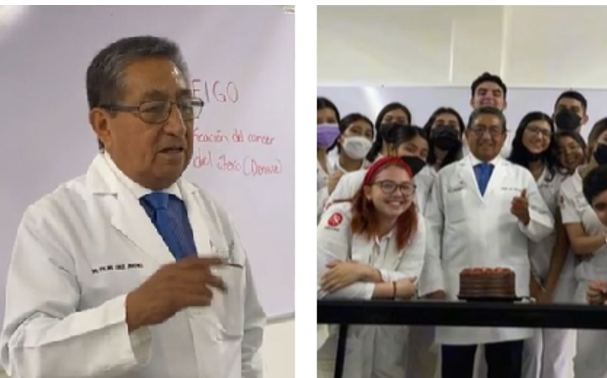 Alumnos celebran cumpleaños de profesor con pastel; les revela que es diabético