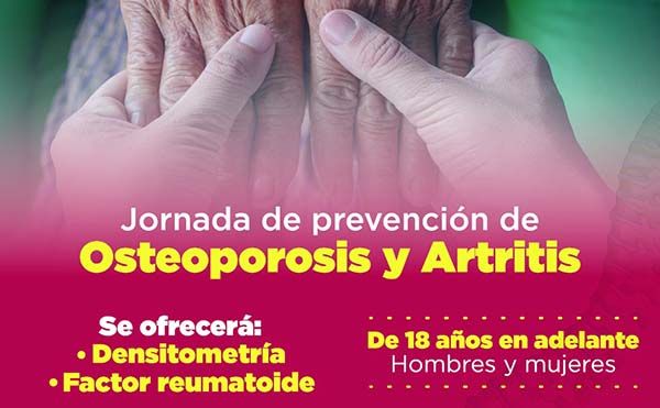 Invitan a campaña de osteoporosis