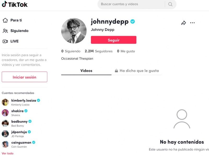 Bienvenido a TikTok Johnny Depp: ya lo siguen 2 millones y no ha posteado nada