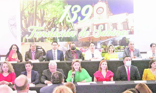 SABINAS CELEBRA 139 AÑOS DE FUNDACIÓN