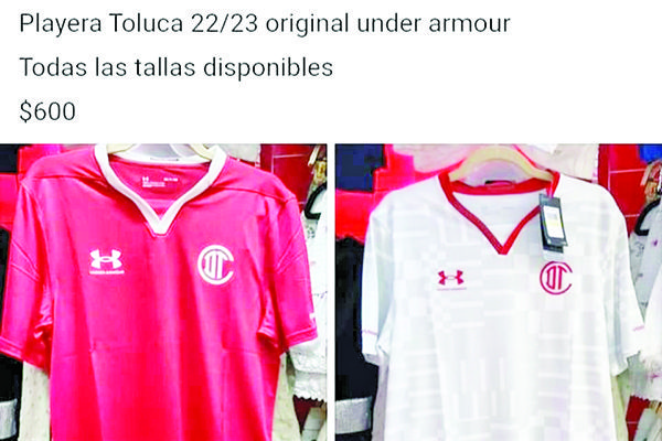 Roban al Toluca; venden playeras nuevas en redes
