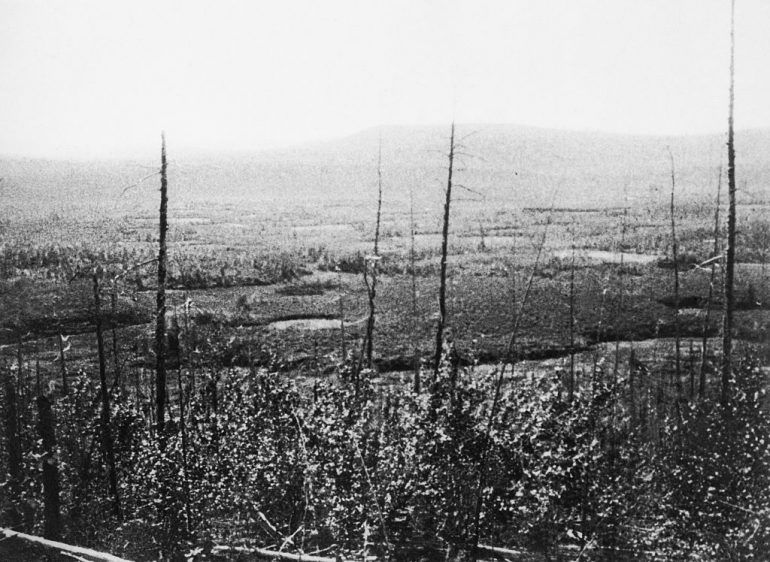 ASÍ FUE EL IMPACTO DE TUNGUSKA EN SIBERIA, EL DÍA QUE EL CIELO SE ENCENDIÓ COMO EL INFIERNO