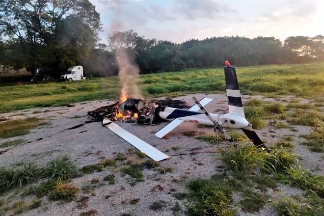 Matan a 4 e incendian helicóptero en la Huasteca Potosina