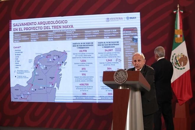 Si cambia trazo de Tren Maya seguirán hallazgos, acepta INAH