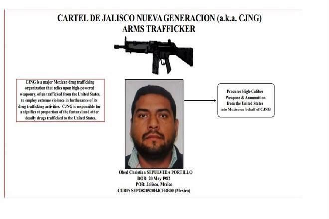 Sanciona EU a miembro del CJNG por tráfico de armas