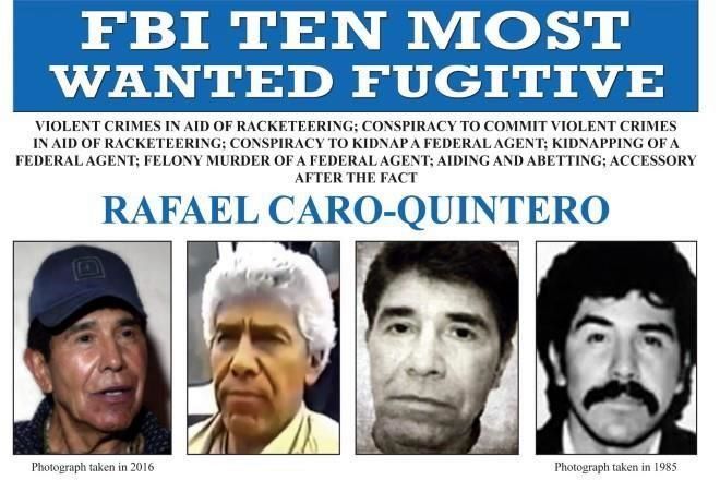 Quiere EU extradición de Caro Quintero…¡ya!