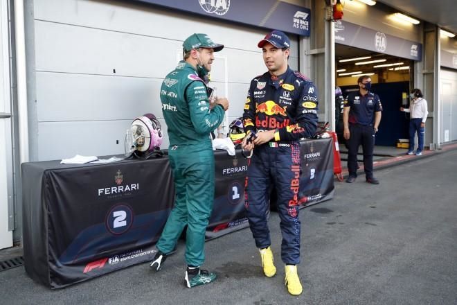 A disfrutar de la familia.- Checo Pérez a Vettel