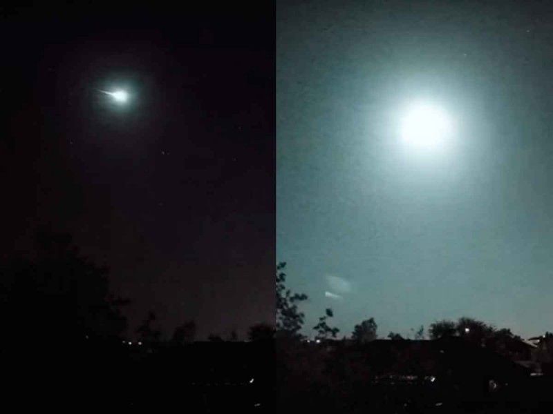 Resplandeciente bola de fuego ilumina el cielo nocturno de Texas