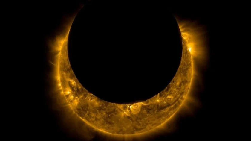 Telescopio de la NASA capta eclipse solar
