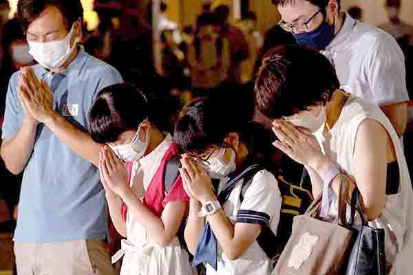 Japón llora muerte de Shinzo Abe