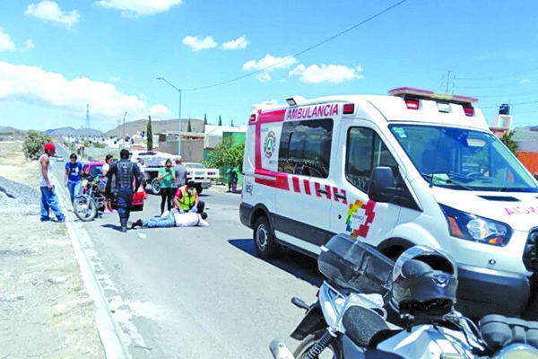 Arrolla conductora a motociclista en RA