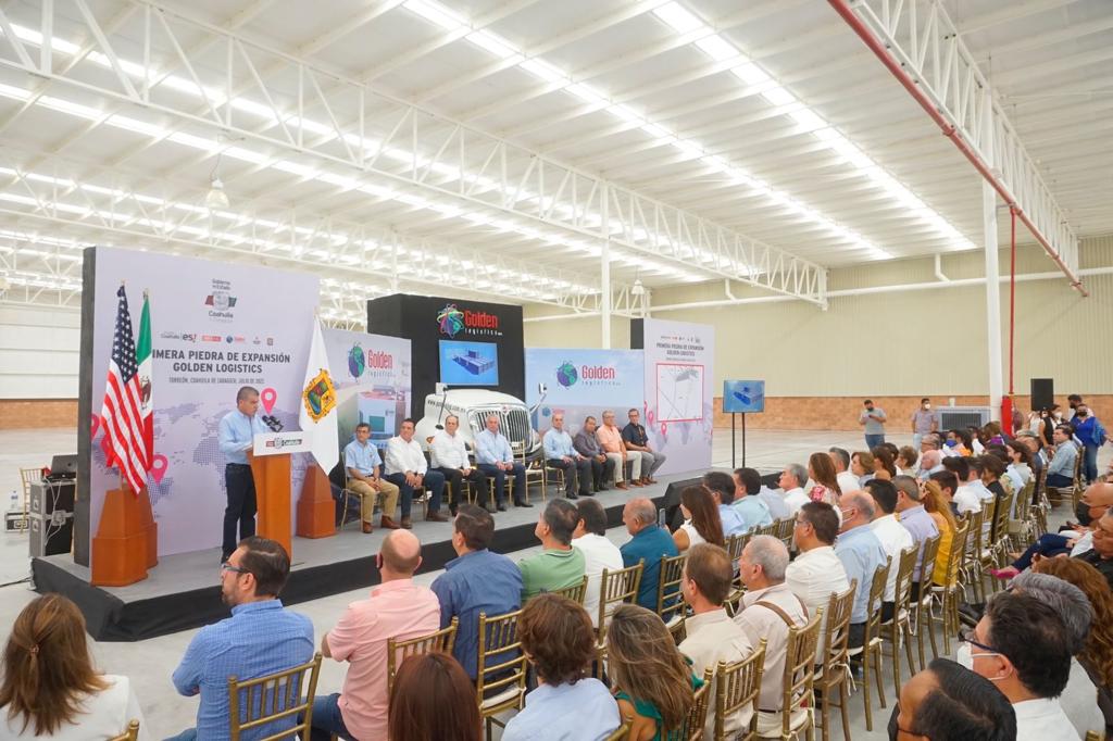 COLOCA MARS PRIMERA PIEDRA DE EXPANSIÓN DE GOLDEN LOGISTICS