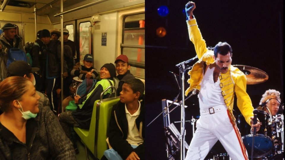 ¿Eres tú Freddie Mercury»? Se sube al Metro a cantar «¡Eooo!» y VIDEO arrasa en redes