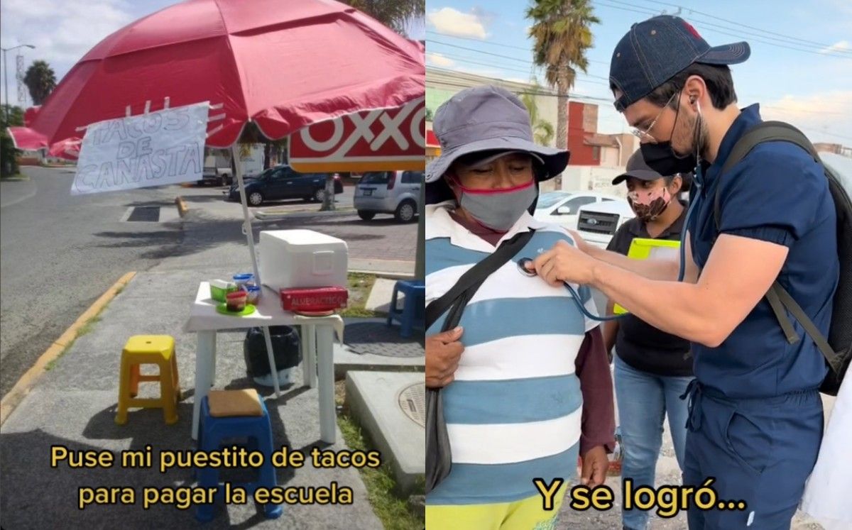 Joven comenzó vendiendo tacos para pagar su universidad y ahora es médico; caso se vuelve viral