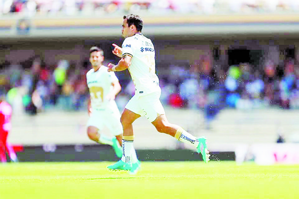Golazo de Aldrete da triunfo a Pumas ante Necaxa