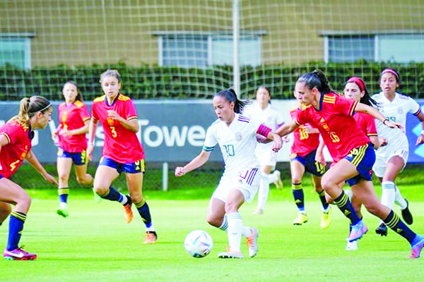 Pierde Selección Femenil Sub 20 ante España