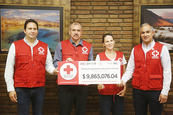 Entrega Coahuila 150 mdp de donativo a la Cruz Roja