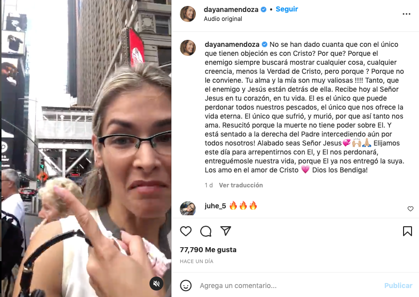 Ex Miss Universo causa polémica tras criticar ausencia de “Dios” en publicidad de Times Square