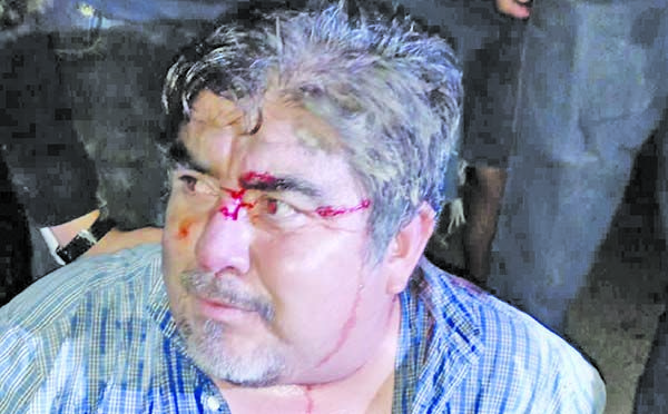 Se agarran a golpes en área Vip de feria