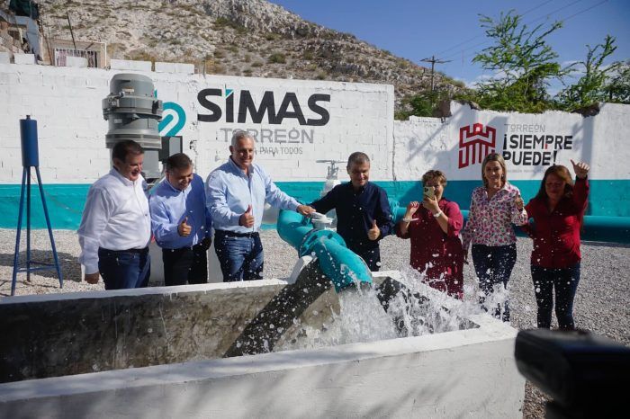 INAUGURAN MIGUEL RIQUELME Y ROMÁN CEPEDA POZO DE AGUA ‘VICTORIA’, EN TORREÓN